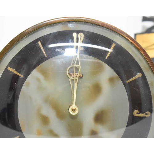 254 - A Pair Of 2 Vintage Clocks Including Metamec (A/F)