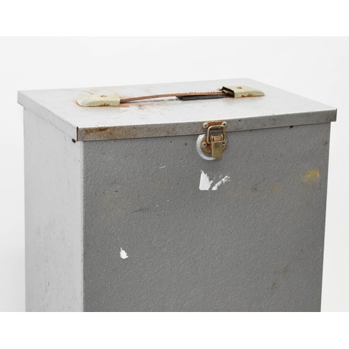 281 - A Emgee Metal Stencil Storage Cabinet. 30cm x 21cm x 56cm.