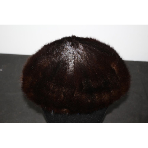 446 - Real Mink Vintage Hat