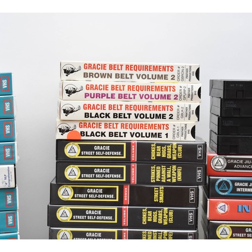 193 - A Large Collection Of Vintage 1990's VHS Tapes Including Wrestling, Boxing, And Martial Arts Instruc... 