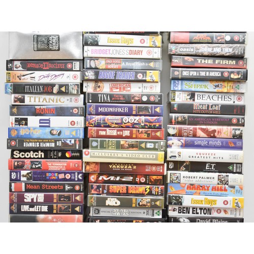 194 - A Large Quantity Of Vintage VHS Tapes Including James Bond, Star Wars And Die Hard