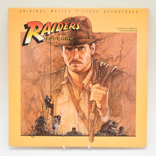 198 - A Collection Of 3 Indiana Jones Vinyl Records; Raiders Of The Lost Arc; The Temple Of Doom; The Last... 