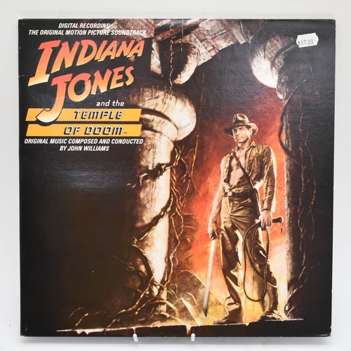 198 - A Collection Of 3 Indiana Jones Vinyl Records; Raiders Of The Lost Arc; The Temple Of Doom; The Last... 