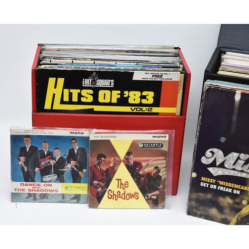 450 - A Large Collection Of Vintage Vinyl Records Of Mixed Genre Including Missy Elliot