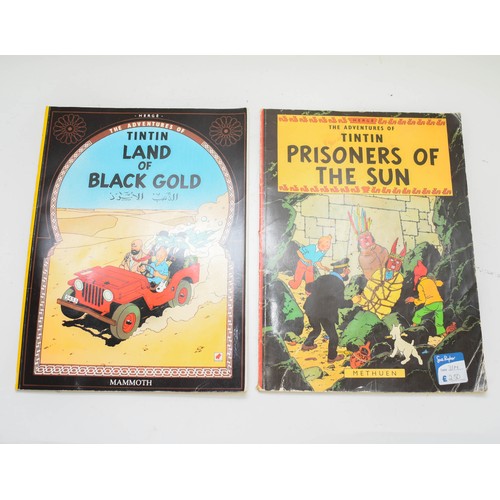 452 - A Collection Of 15 Vintage Tintin Books