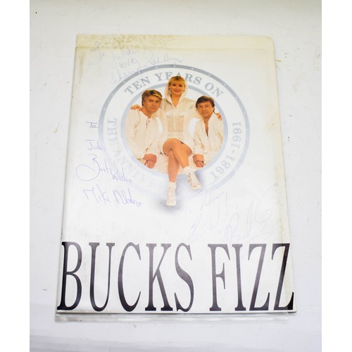 465 - A Collection Of Bucks Fizz Memorabilia Including Signed Items