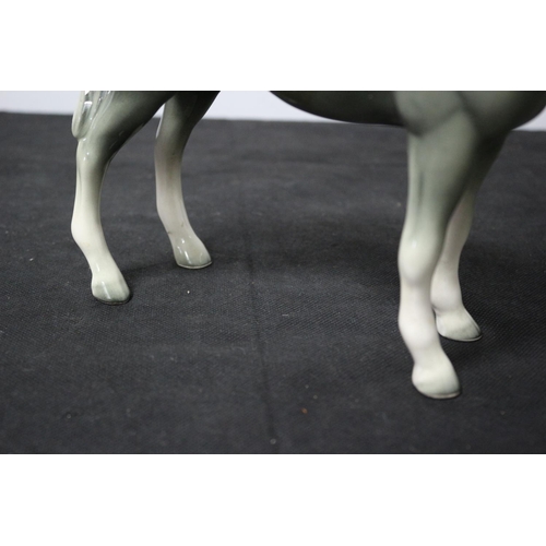 107 - A Beswick Tall Grey Horse 20.5cm tall