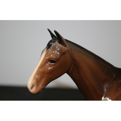 108 - A Beswick Brown Stallion Horse 20.5cm tall