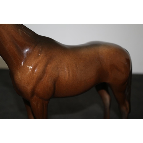 108 - A Beswick Brown Stallion Horse 20.5cm tall