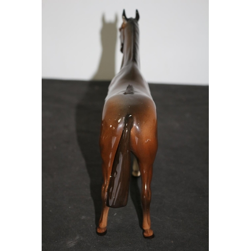 108 - A Beswick Brown Stallion Horse 20.5cm tall