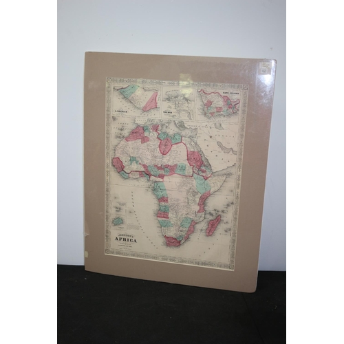 11 - 1864 Hand Coloured Map of Africa by A J Johnston New York Map 58 cm x 43 cm