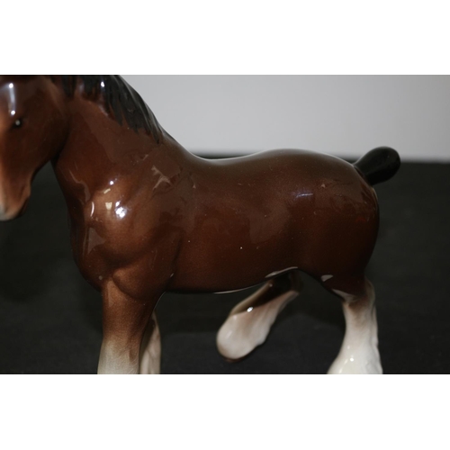 112 - Beswick Shire Horse 16cm tall