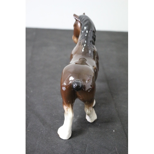 112 - Beswick Shire Horse 16cm tall