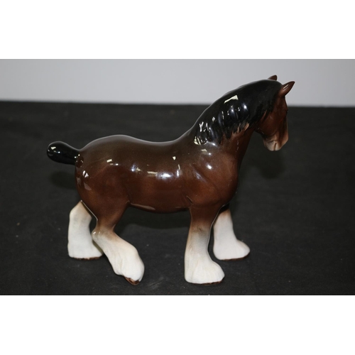 112 - Beswick Shire Horse 16cm tall