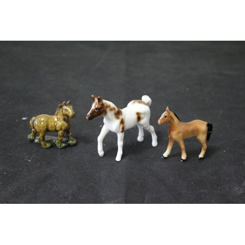 114 - 3 Miniature Horses (West German and Wade)