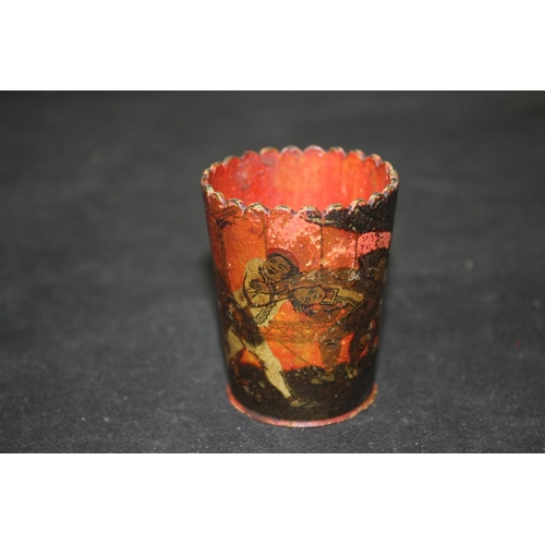 135 - Hand Painted Japanese Antique Dice Shaker