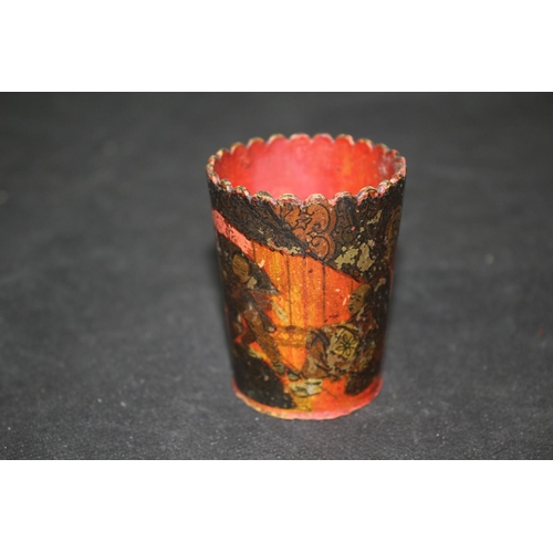 135 - Hand Painted Japanese Antique Dice Shaker