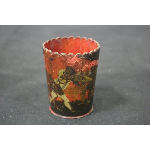 135 - Hand Painted Japanese Antique Dice Shaker