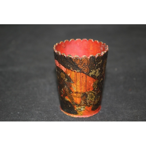 135 - Hand Painted Japanese Antique Dice Shaker