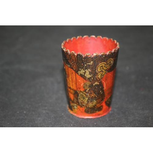 135 - Hand Painted Japanese Antique Dice Shaker