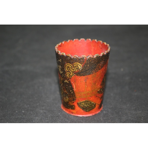 135 - Hand Painted Japanese Antique Dice Shaker