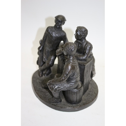 154 - Irish Bronze Cast Statue By Jeane Rynhart 21 cm tall