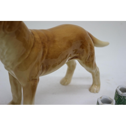 157 - Sylvac Ceramic Labrador 5167 and Funny Design Pots