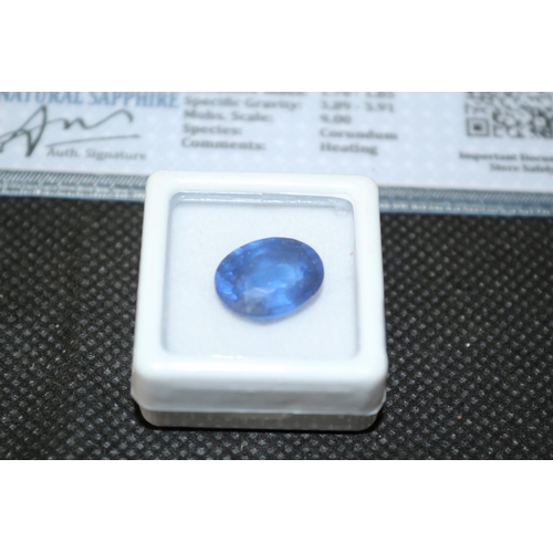 296 - Synthetic Sapphire Blue Weight ct 10.42