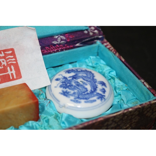 3 - Chinese Stamp/Seal Set in Presentation Box