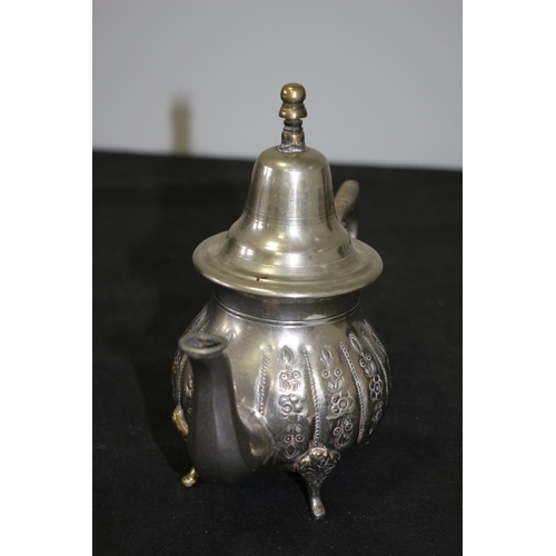 307 - Moroccan Silver Plated Teapot Vintage