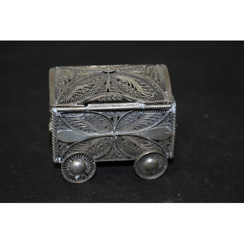 308 - Dutch Silver Filigree Cart 95g (Lead requires repair)