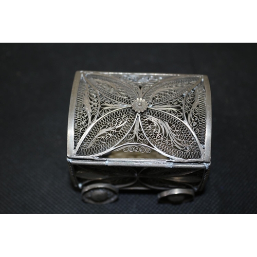 308 - Dutch Silver Filigree Cart 95g (Lead requires repair)