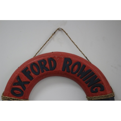 313 - Oxford Rowing Club Wall Ring Wooden