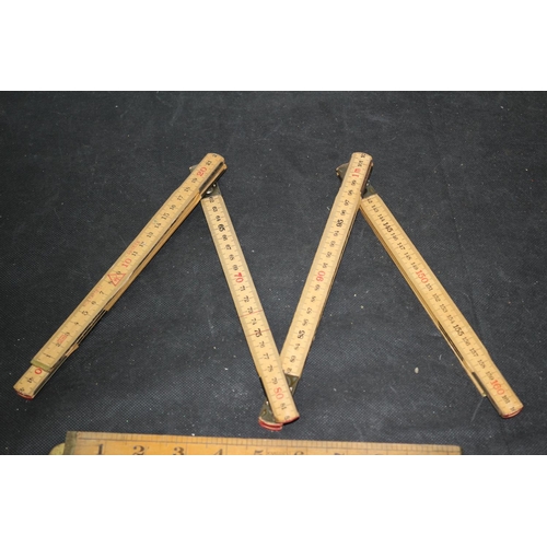 323 - 2 x Fold Out Wooden Measures