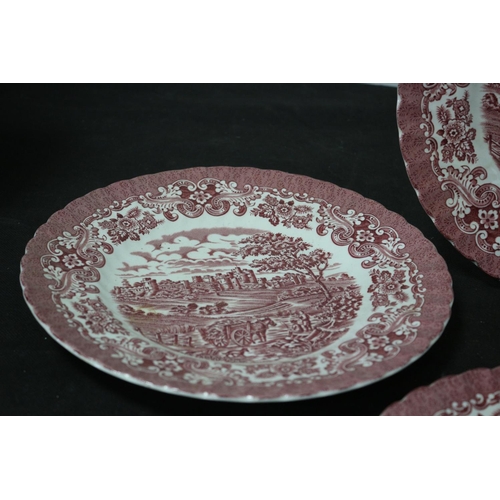 332 - Olde Country Castles Ironstone 4 x Plates