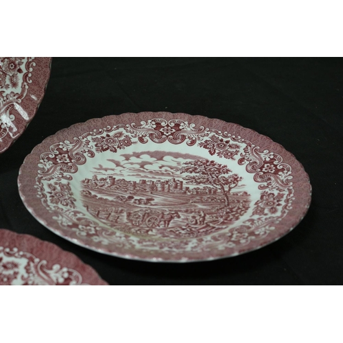 332 - Olde Country Castles Ironstone 4 x Plates