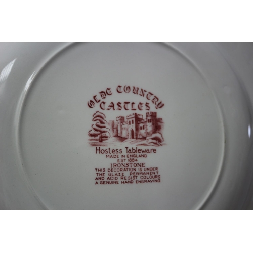 332 - Olde Country Castles Ironstone 4 x Plates