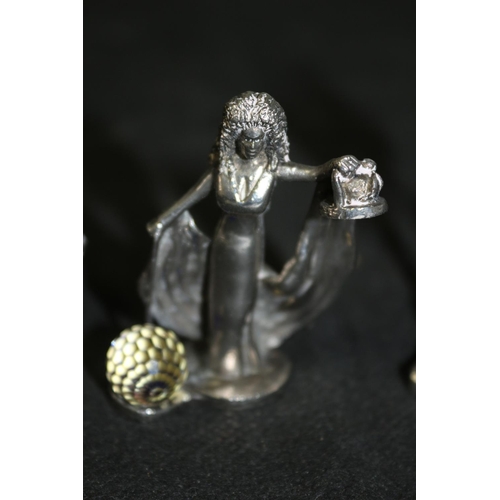 369 - 3 x Pewter Miniature Figures WAPW