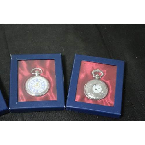 496 - 4 x Collectable Boxed Pocket Watches