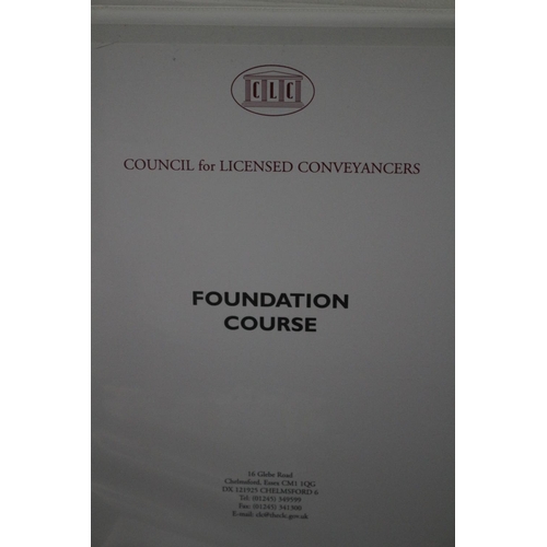 509 - Complete Set of Licensed Conveyancer Course Books