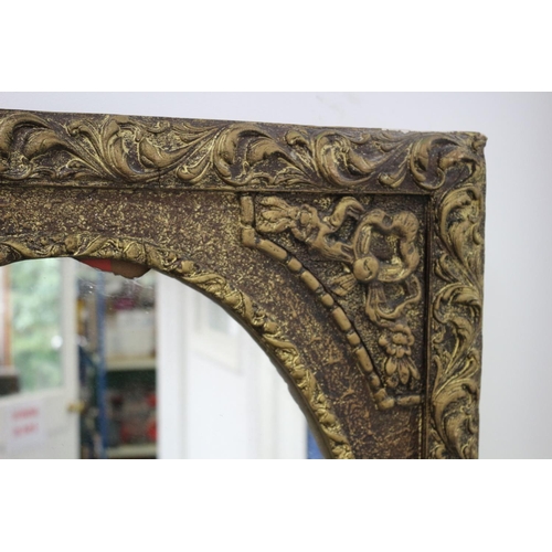 56 - Lovely Ornate Framed Heavy Mirror With Great Look Mirror A/F Frame 88cm x 68cm