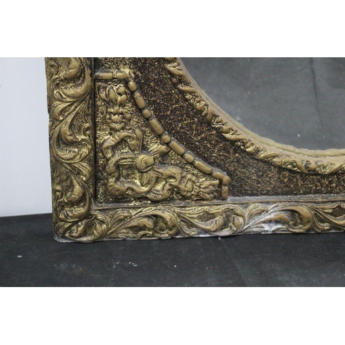 56 - Lovely Ornate Framed Heavy Mirror With Great Look Mirror A/F Frame 88cm x 68cm