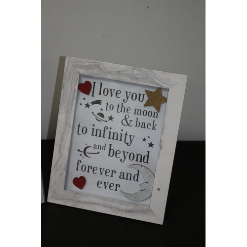 518 - 2 Heartwarming Sayings Framed