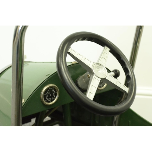 1 - Great Retro Looking Childs Pedal Car in British racing Green manufactured By Grant Gizmos