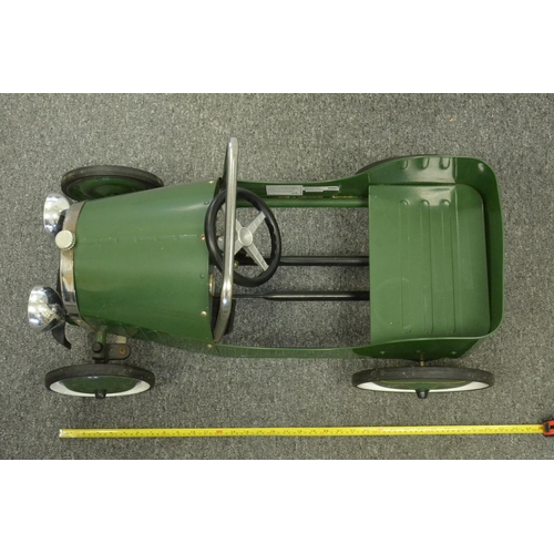 1 - Great Retro Looking Childs Pedal Car in British racing Green manufactured By Grant Gizmos