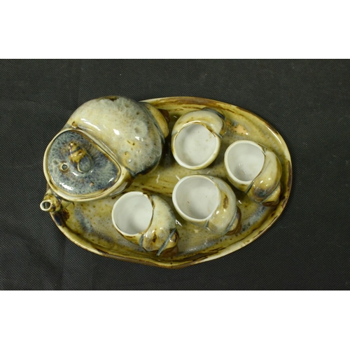 6 - Great Escargot Serving Set with Shells and Garlic Jar