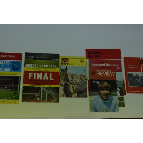 75 - A Collection of Vintage Football Programs and a Benfica Badge