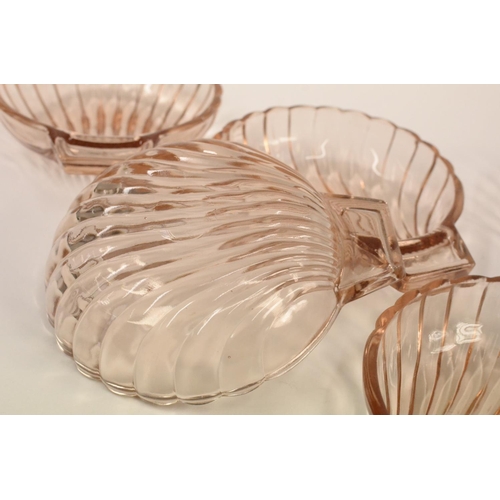 94 - Selection of Glass Shell dishes