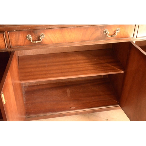 12 - Lovely well made quality wood display cabinet with glass shelves (not shown in picture)with centre d... 