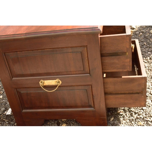 17 - A Wooden storage unit with 7 drawers (photos show 1 handle missing but is in 1 of the draws)